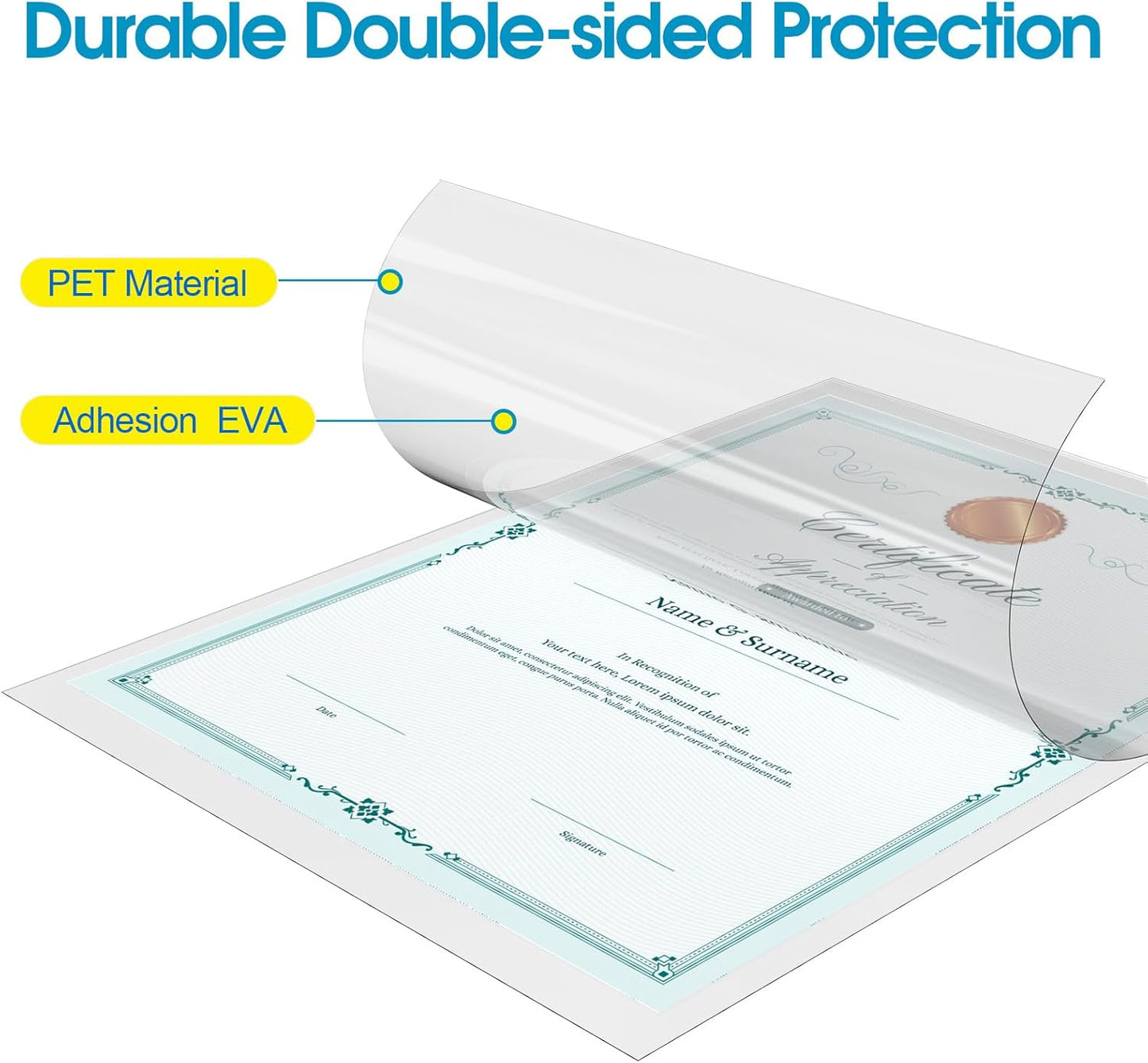 25 Pack Laminating Sheets 5 Mil, Laminating Pouches for 11X17 Paper | Actual 11.5 X 17.5” Thermal Laminate Sheets for Laminator, Large Clear Lamination Paper for Documents, Office School Home