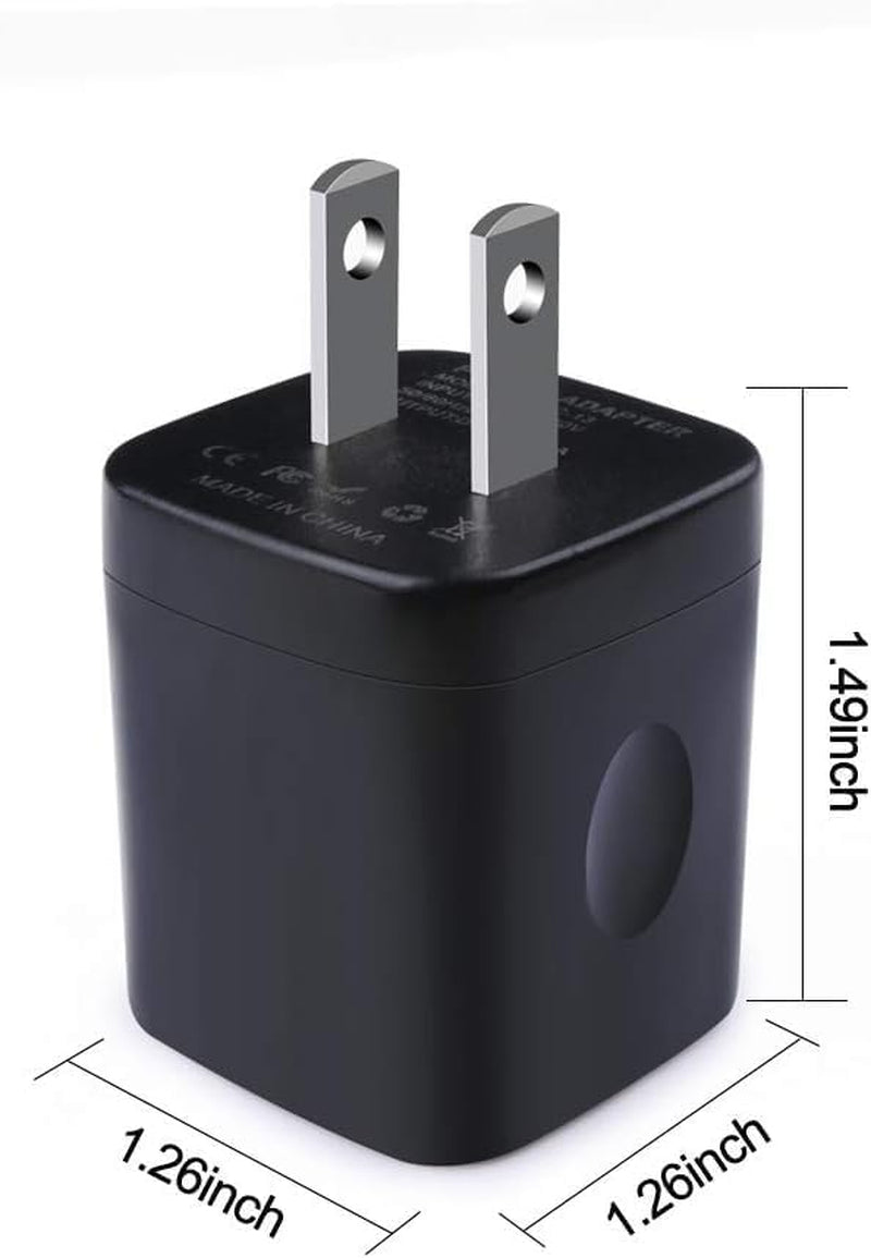 Wall Charger,Charger Cube,Charging Block Fast Charge 3Pack Dual Port 2.1A | Power Brick Charging Plug Box Head for Iphone 17/16/15 Pro/14/13/12/11/Xr/8/7/6 Plus,Samsung Galaxy S26/S25S24/S23/S22/S21